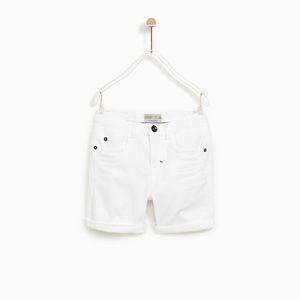 Zara Boys White Shorts-Size 14